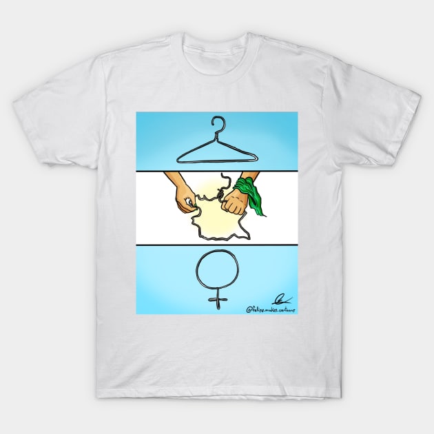 Argentina Aborto T-Shirt by Felipe.Makes.Cartoons